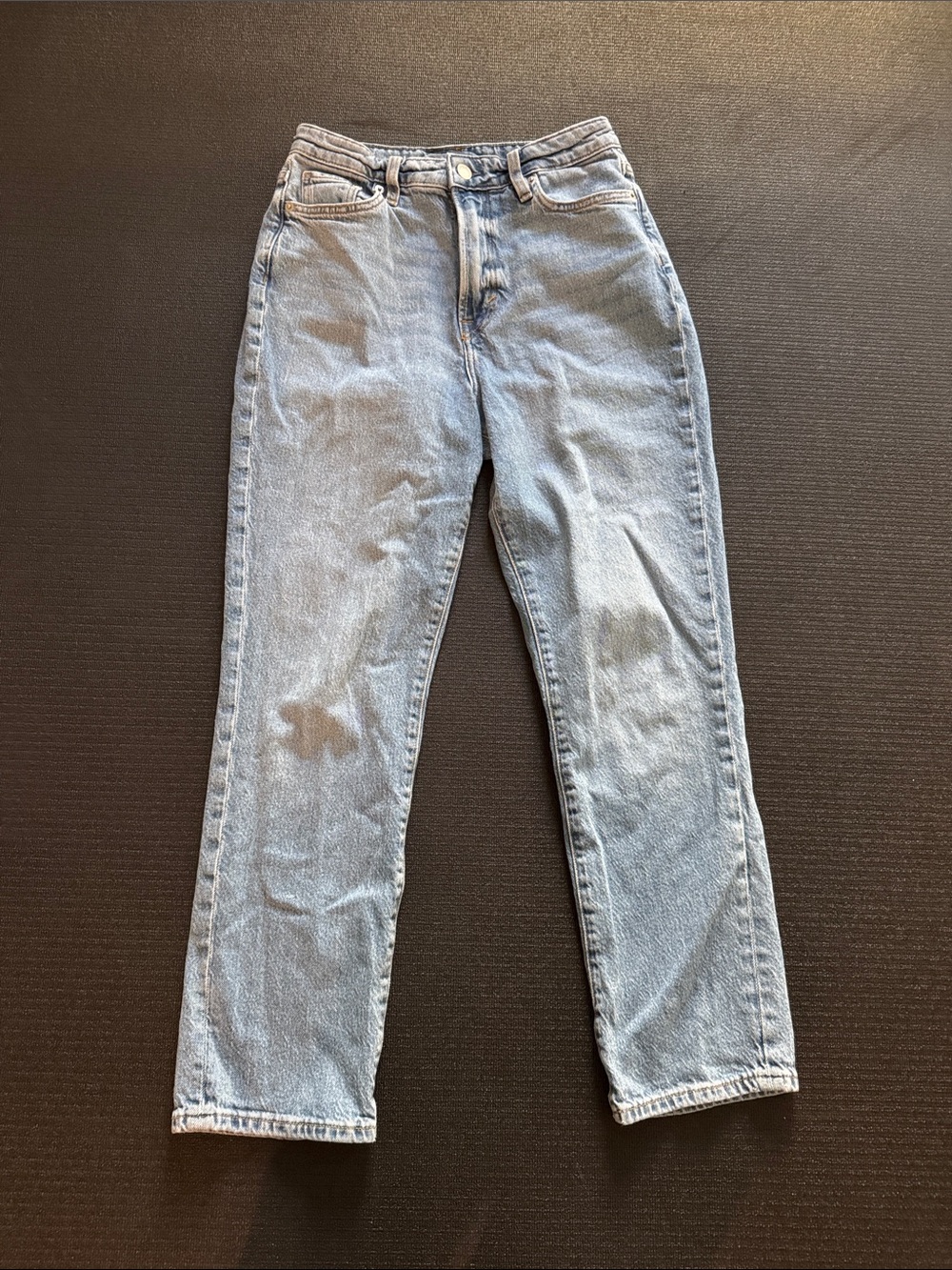H&M Light Blue Straight Leg Jeans Sz 4